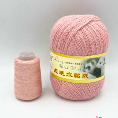 Long Mink Wool. Fir de tricotat/crosetat, Lana 47,3%, Acril 52,7%, 75g/350m