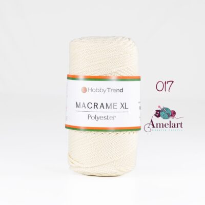 Macrame XL, Fir de tricotat/crosetat Hobby Trend, Polipropilen 100%, 250g/120m