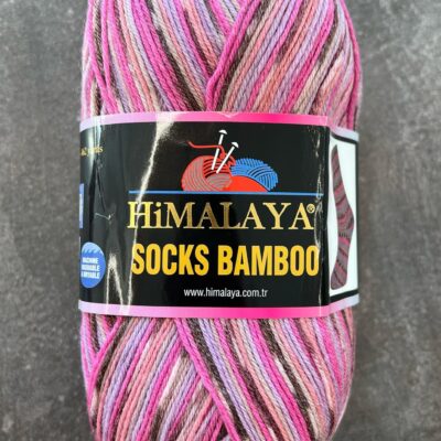 Socks Bamboo, Fir de tricotat/crosetat Himalaya, Merinos Superwash 50%, Bamboo 25%, Poliamid 25%, 100g/420m,