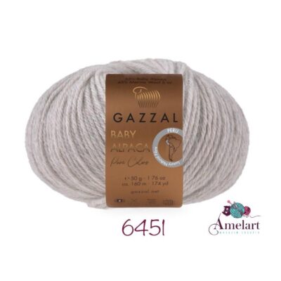 Baby Alpaca Pure Color, Fir de tricotat/crosetat Gazzal, Merinos Exrafina Superwash 45%, Baby Alpaca 55%, 50g/160 m