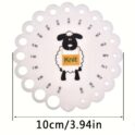 rigla calibrator pentru ace de croset si tricotat