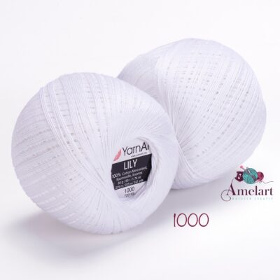 fir de crosetat lily : bumbac mercerizat 100%: 50g/225m