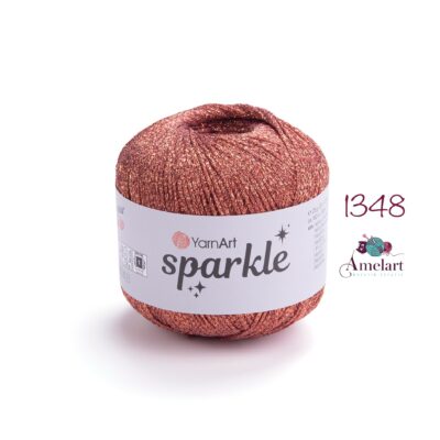 fir de crosetat/tricotat sparcle, poliester metalic 60% poliamid 40%: 25g/160m