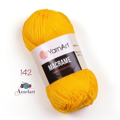 fir de crosetat macrame, poliesterl 100%, 90g/130m