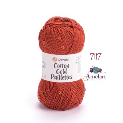 Cotton Gold Paillettes
